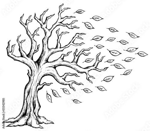 Autumn tree theme image 2