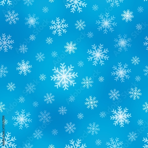 Seamless background snowflakes 1