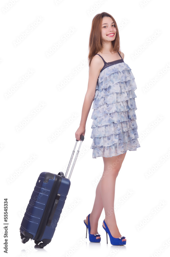 Young woman preparing for vacation Young woman preparing for vacation