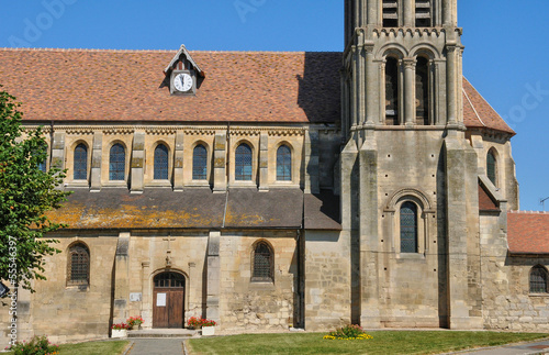 France, the old church of Nesles la Vallée in Val d Oise photo