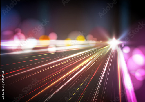 Abstract night city