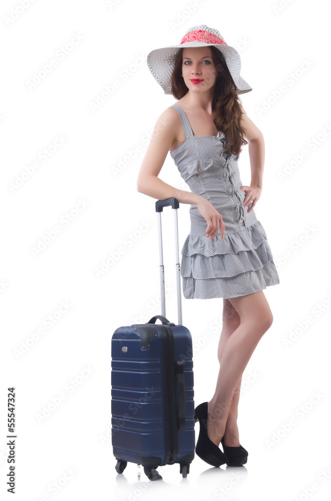 Young woman preparing for vacation Young woman preparing for vacation