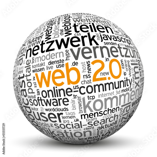 Kugel, Web 2.0, Netzwerk, Community, Portale, Chat, Social, 3D