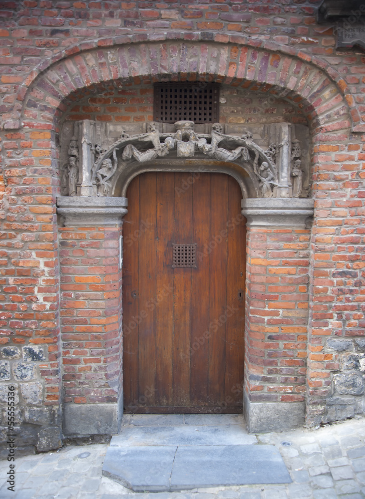 medieval oak doorway