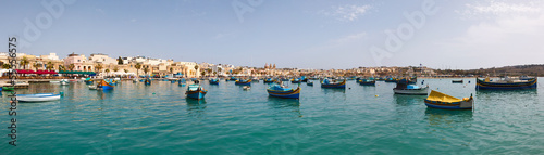 panoramic view of the harbor of Marsaxlokk, Malta 2013 © miklyxa