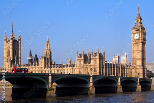 London  Parliament Building and Westminster Bridge 