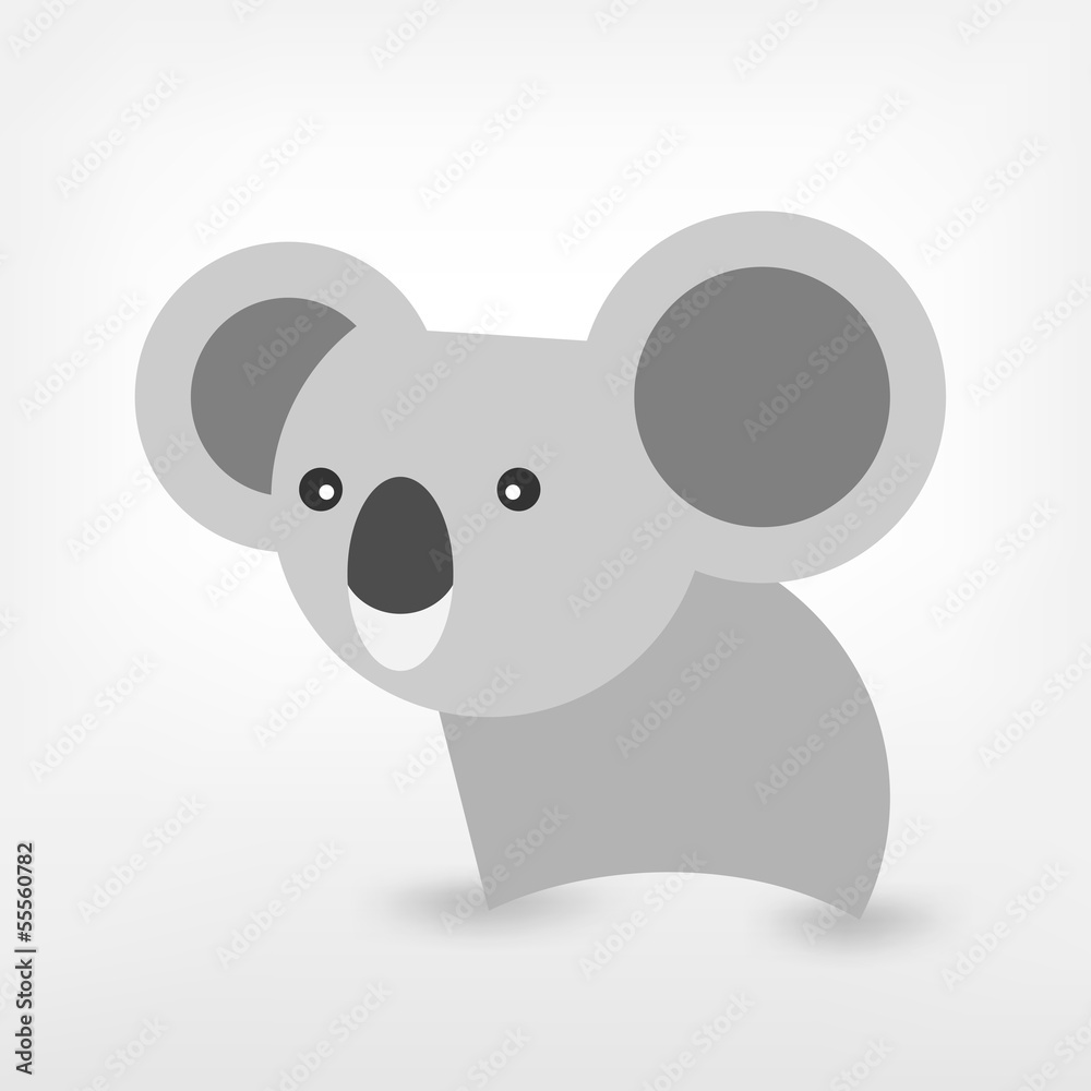 Graphic Black and White coala Graphic Black and White coala