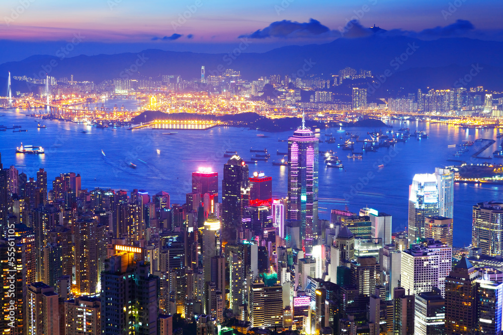 Hong Kong skyline from the peak