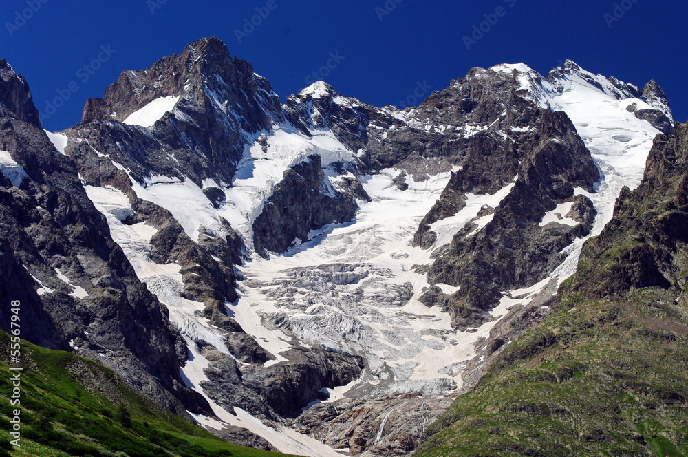 glacier du massif de la meije