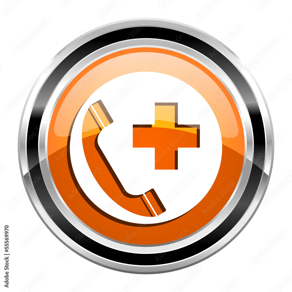 Obraz premium emergency call icon