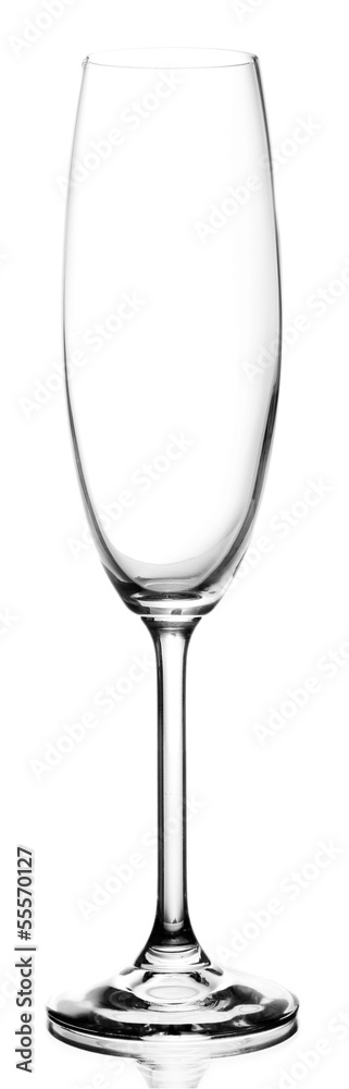 Empty glass isolated on white Empty glass isolated on white