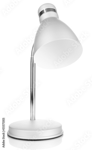 Table lamp isolated on white