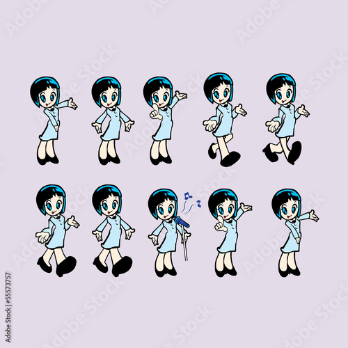 character cartoon girl