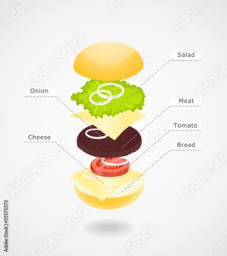 Composition of hamburger