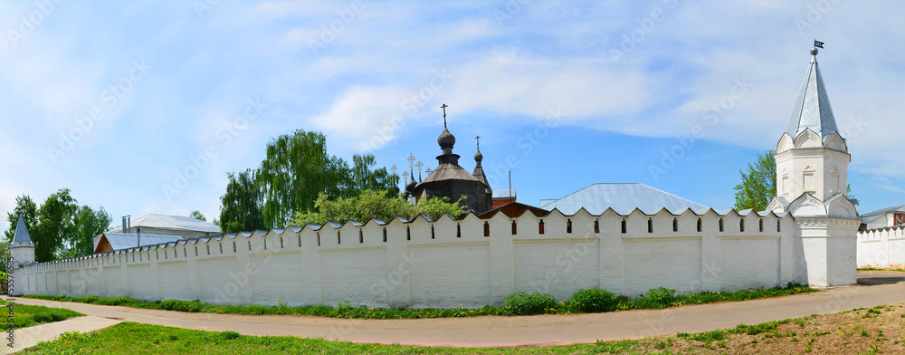 Fototapeta premium Holy Trinity Monastery in Murom. Stitched Panorama