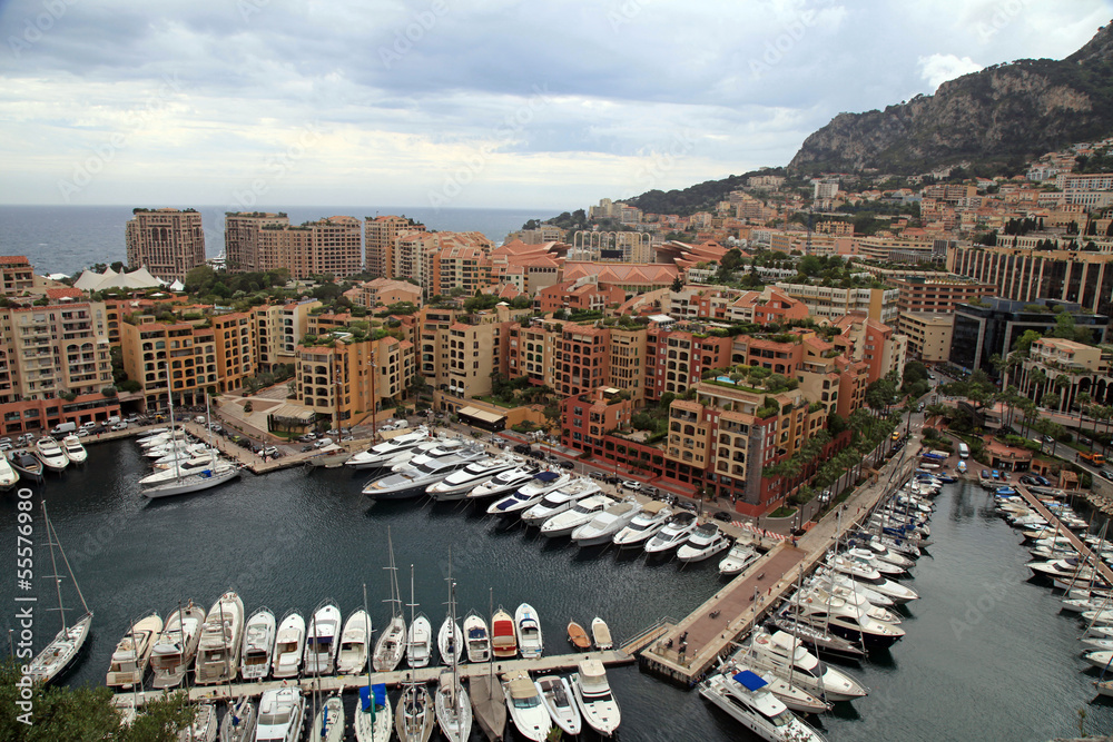 Obraz premium yacht pier in Monte Carlo, Cote d'Azur