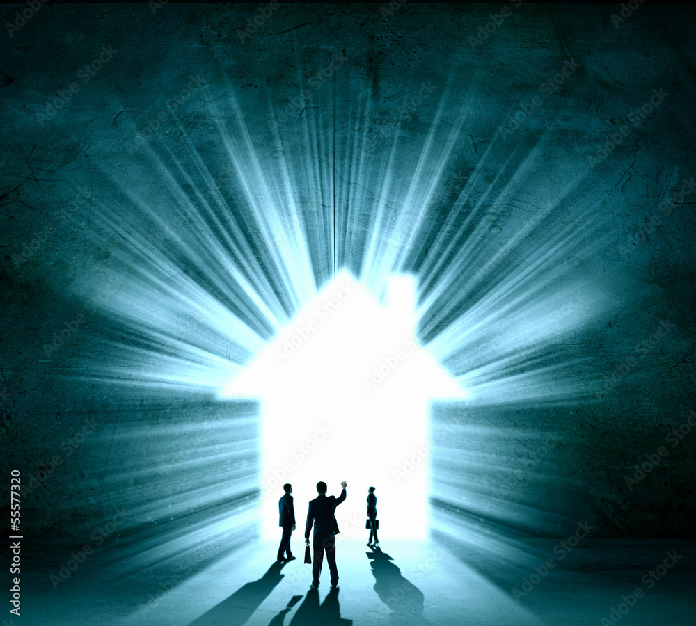 Fototapeta premium Businesspeople silhouettes