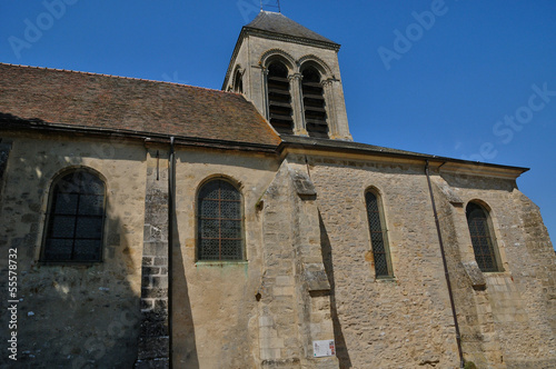 France, the Saint Severin church of Oinville sur Montcient photo