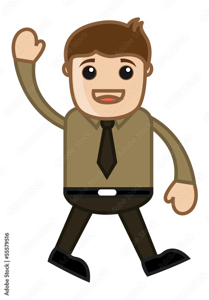 Say Hello - Office Corporate Cartoon People Say Hello - Office Corporate Cartoon People