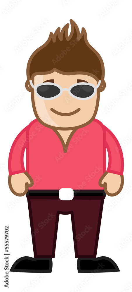 Cool Man - Office Corporate Cartoon People Cool Man - Office Corporate Cartoon People
