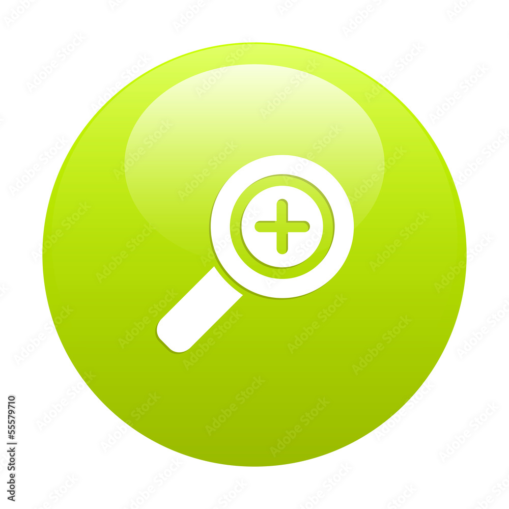 button loupe magnifying glass green button loupe magnifying glass green