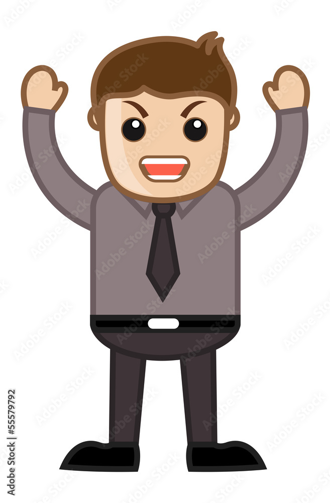 Annoyed Boss - Office Corporate Cartoon People Annoyed Boss - Office Corporate Cartoon People