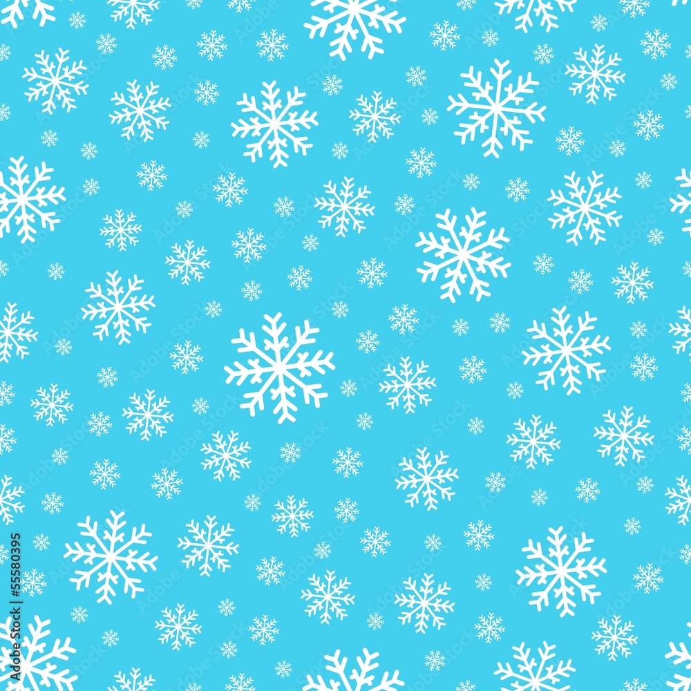 Seamless background snowflakes 2