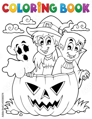 Coloring book Halloween character 5