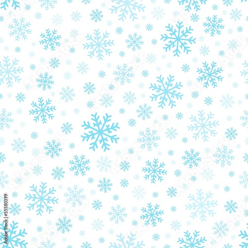 Seamless background snowflakes 3 © Klara Viskova