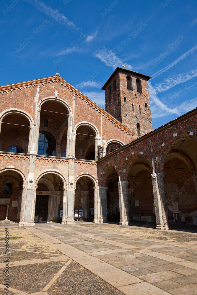 Basilica of Sant Ambrogio (circa 1080). Milan, Italy