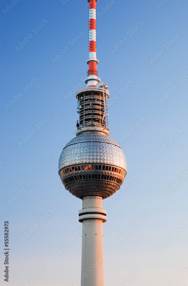 Naklejka premium Tv tower or Fersehturm in Berlin, Germany
