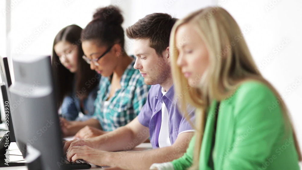 students in computer class students in computer class