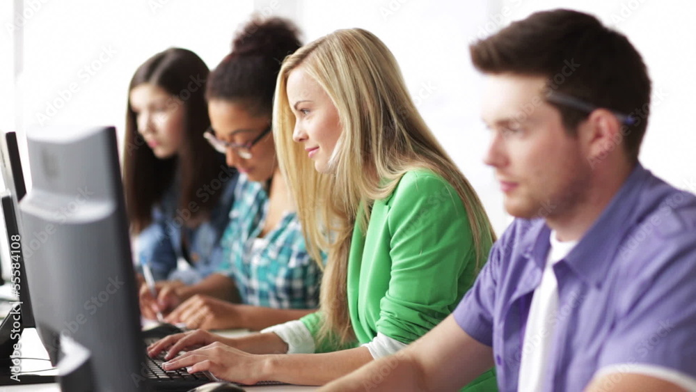 students in computer class students in computer class
