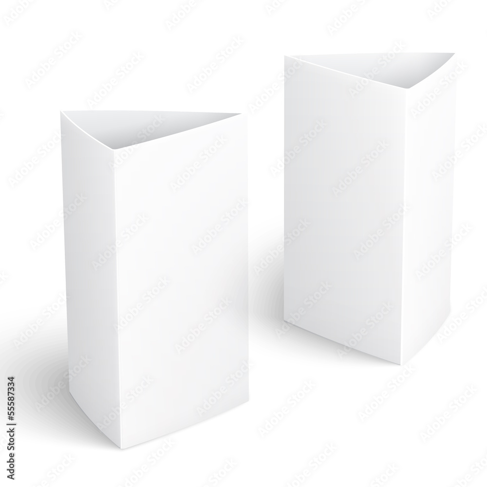 Blank paper vertical triangle cards. Blank paper vertical triangle cards.