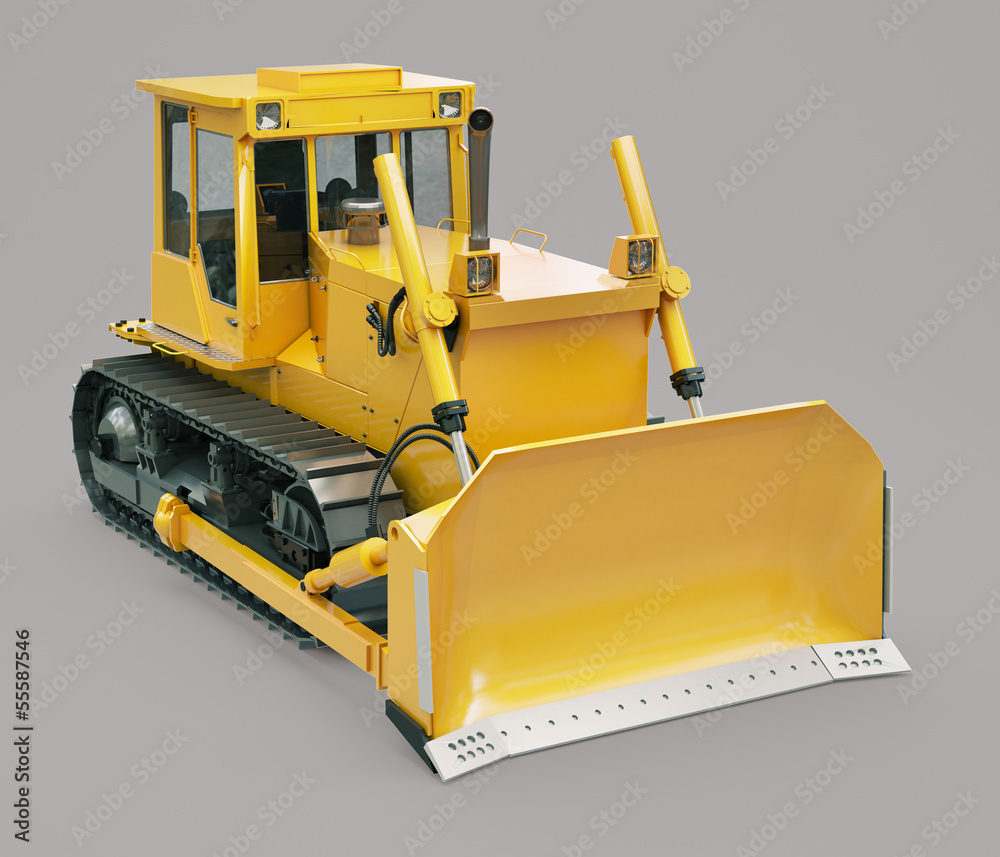 Fototapeta premium Heavy crawler bulldozer