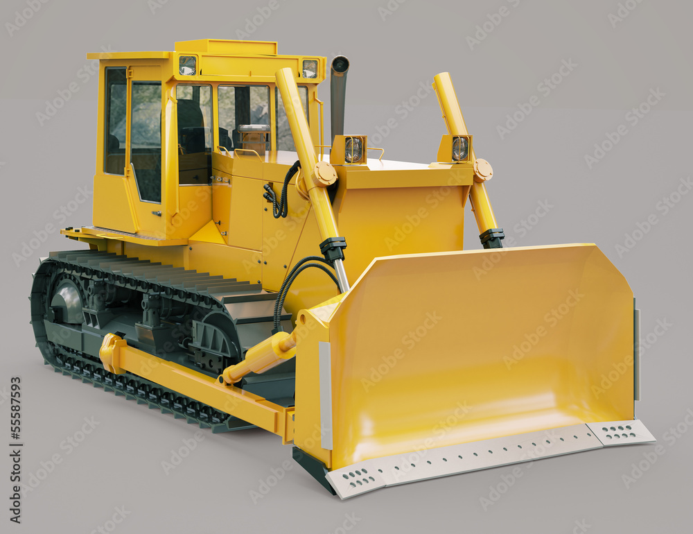 Fototapeta premium Heavy crawler bulldozer