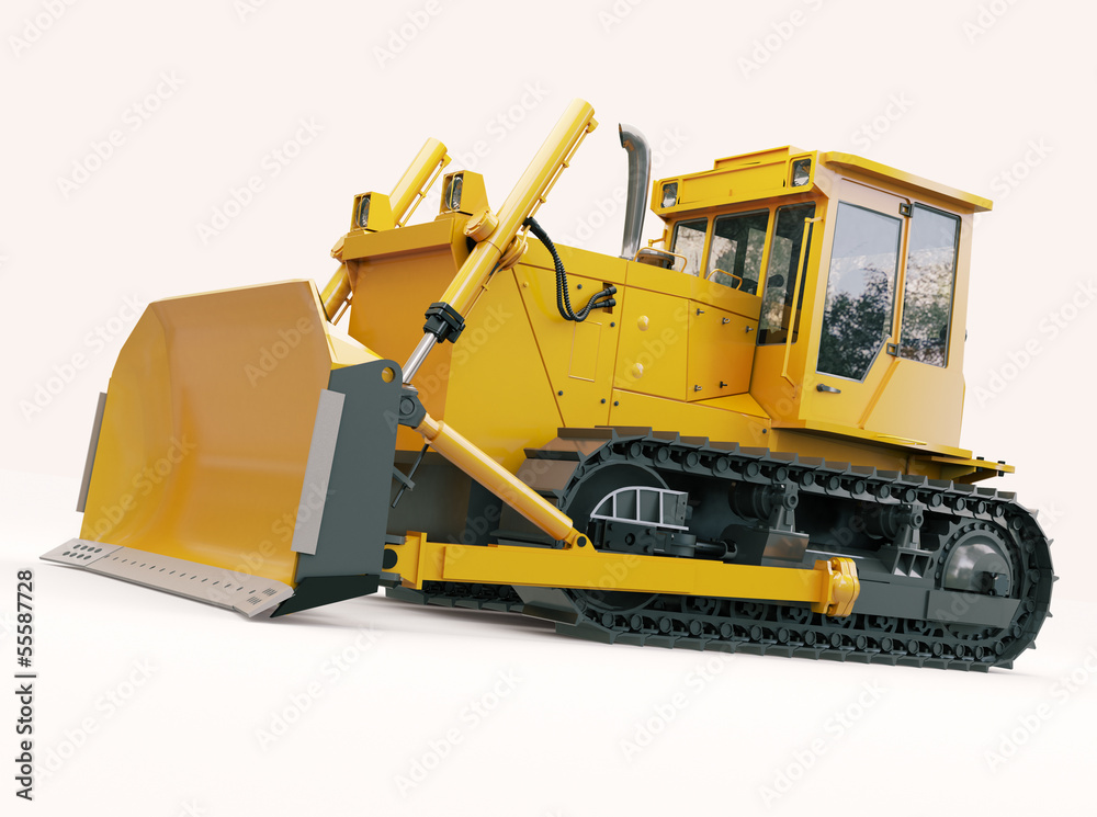 Fototapeta premium Heavy crawler bulldozer