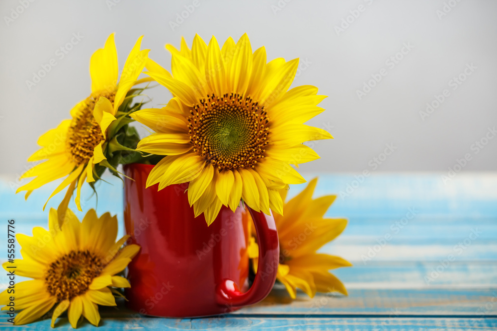 Obraz premium Bouquet of sunflowers