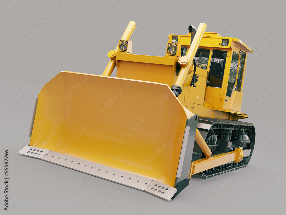Fototapeta premium Heavy crawler bulldozer