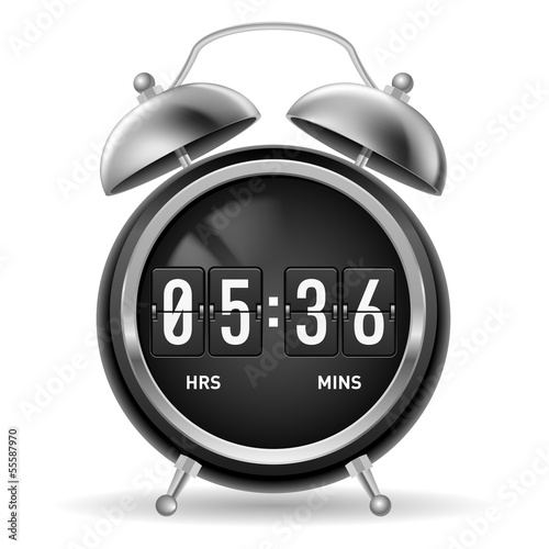 Retro flip alarm clock.
