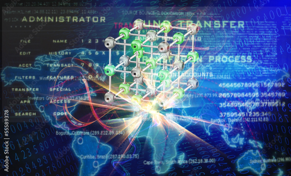 Fototapeta premium Innovative internet education background