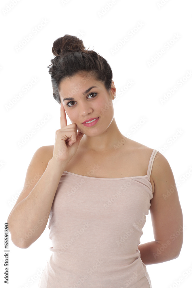 Attractive Young Woman Thinking Attractive Young Woman Thinking