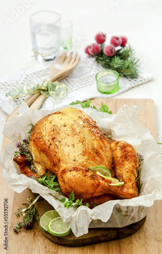 baked chicken with herbs
