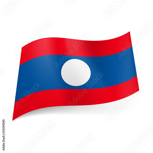 Free Download State flag of Laos. - GFXLoad