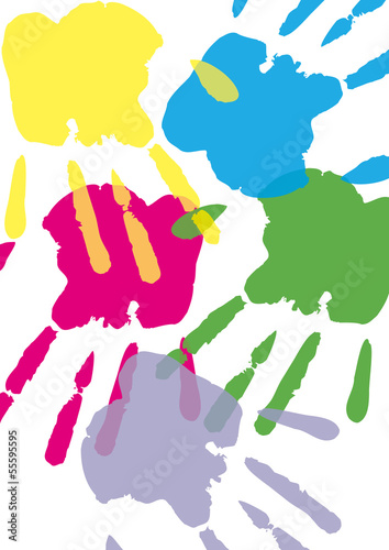 Handabdruck, Farbe, Hand, Transparent, Hintergrund