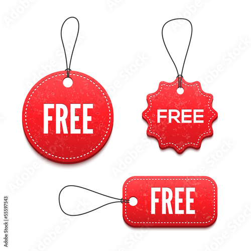 3D free badges set for your design