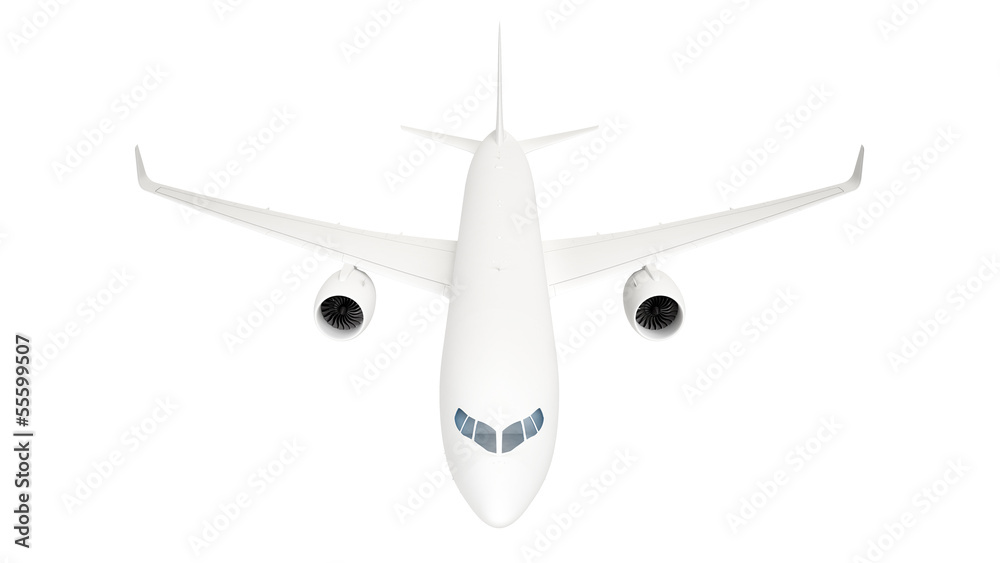 Airplane isolated on white Airplane isolated on white
