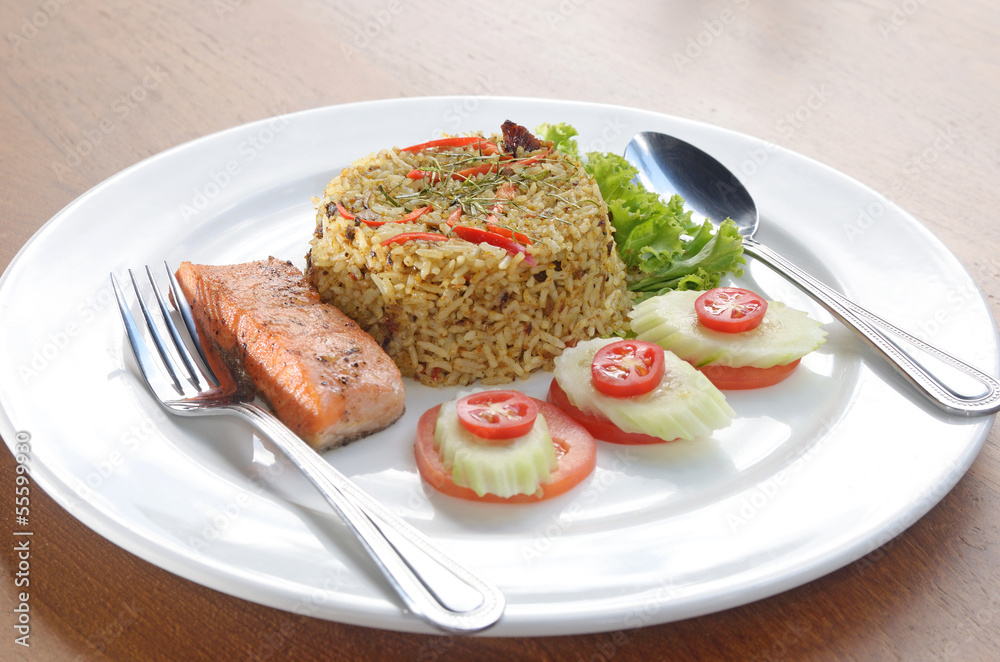 rice and fish rice and fish