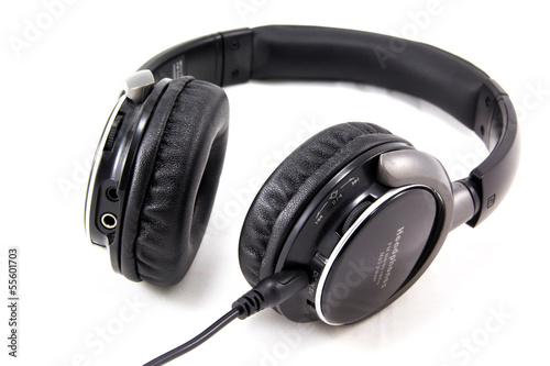 Headphones isolated on the white background