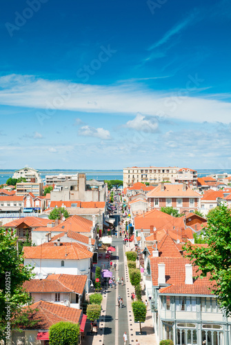 Obraz na płótnie View of Arcachon and Atlantic ocean, France w salonie